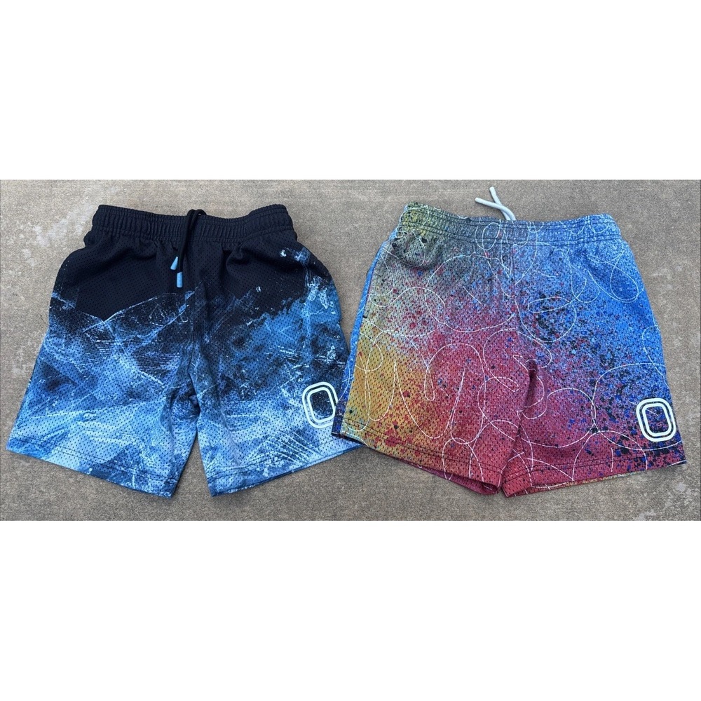 Overtime All Over Print AOP Basketball Shorts Youth Boys XL YXL Lot Of 2